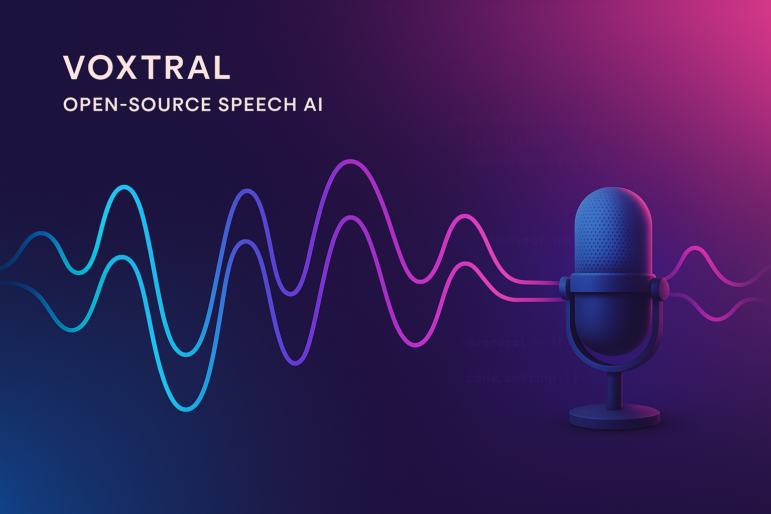Voxtral Voice AI - Audio Waveform Visualization